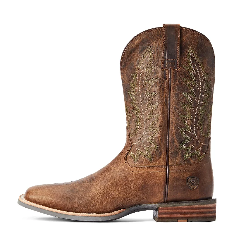 ARIAT MEN'S RIDIN' HIGH WESTERN BOOTS - BROAD SQUARE TOE 10042468