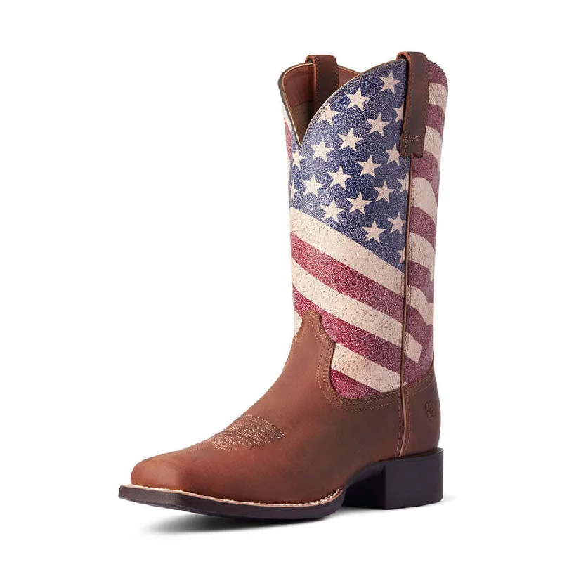 Ariat Women's Round Up Patriot Western Boot