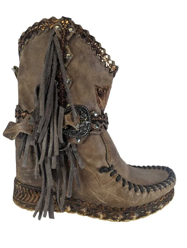 R Fringed Western Bootie