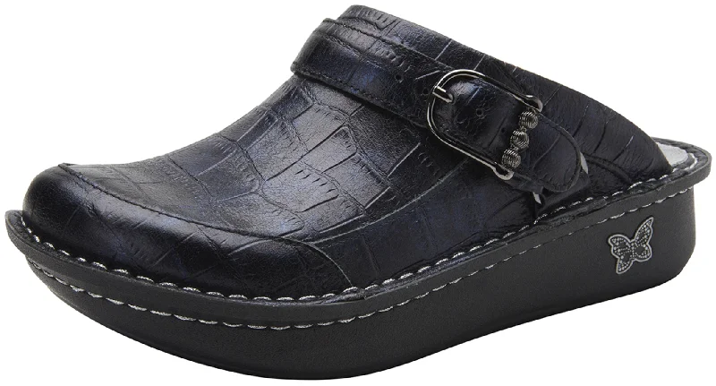 36 EU (6-6.5 US) / Croco Noche / Black