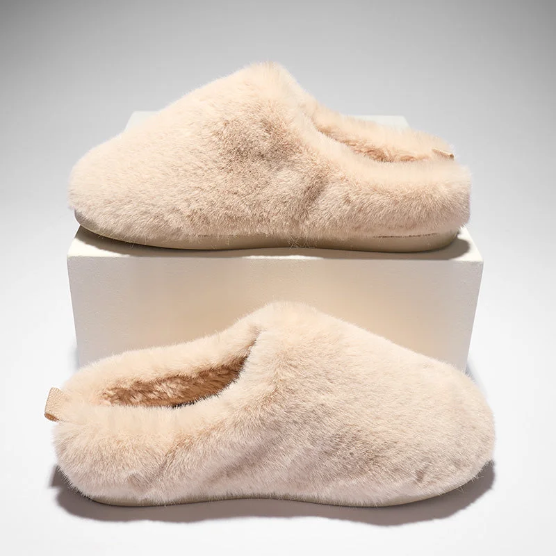 Ariana - Luxury Faux Fur Mule Slipper - Gingerbread