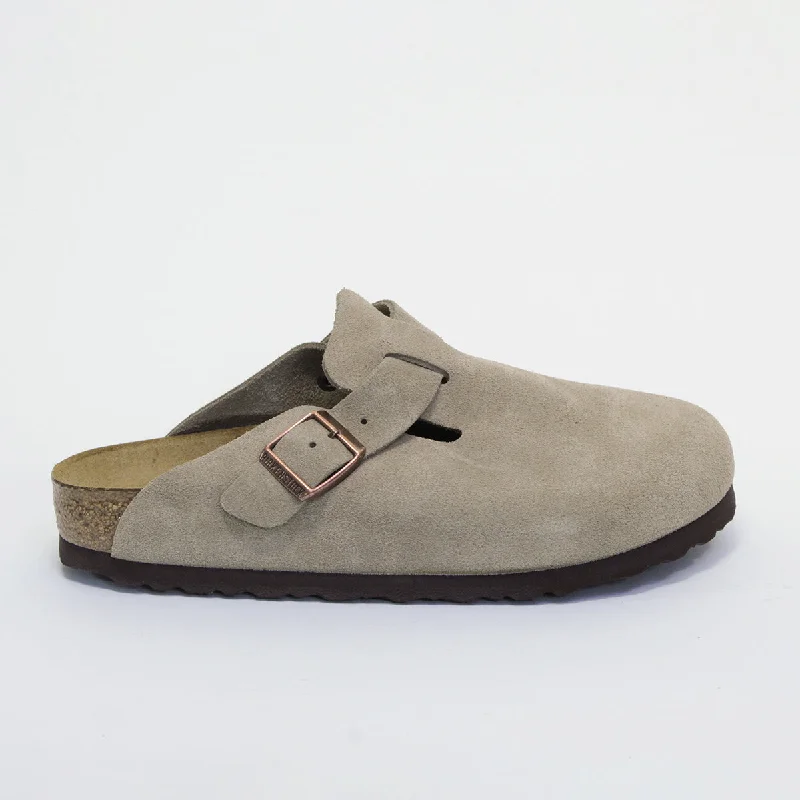 BIRKENSTOCK BOSTON SFB WOMEN'S - TAUPE SUEDE