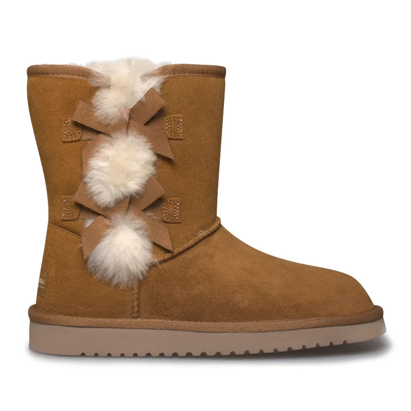 Koolaburra By UGG Victoria Short Chestnut Boots - Women's