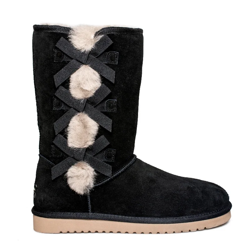 Koolaburra By UGG Victoria Tall Black Boots - Women's