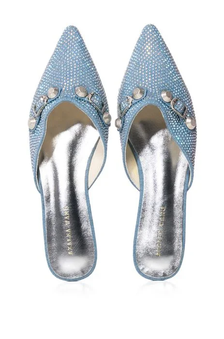 ROSEBUD-DENIM MULE CLOG