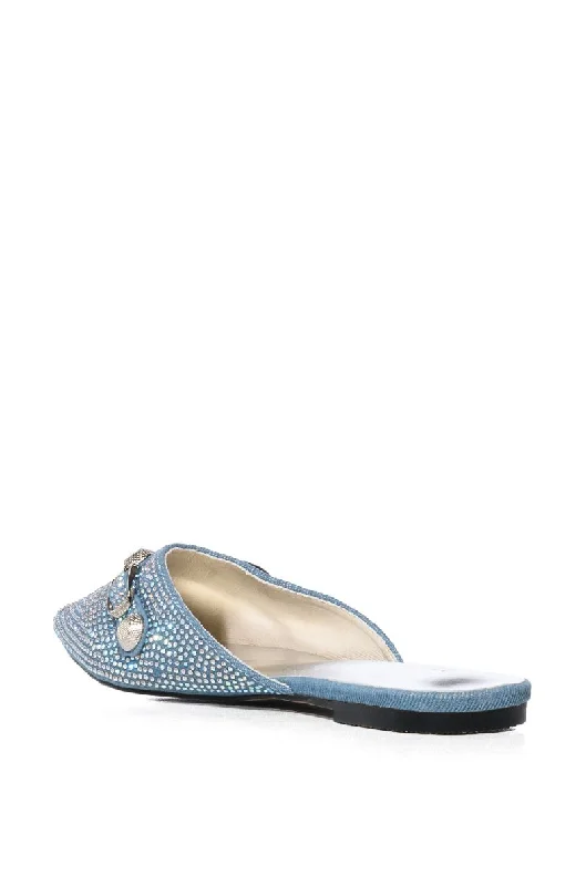 ROSEBUD-DENIM MULE CLOG