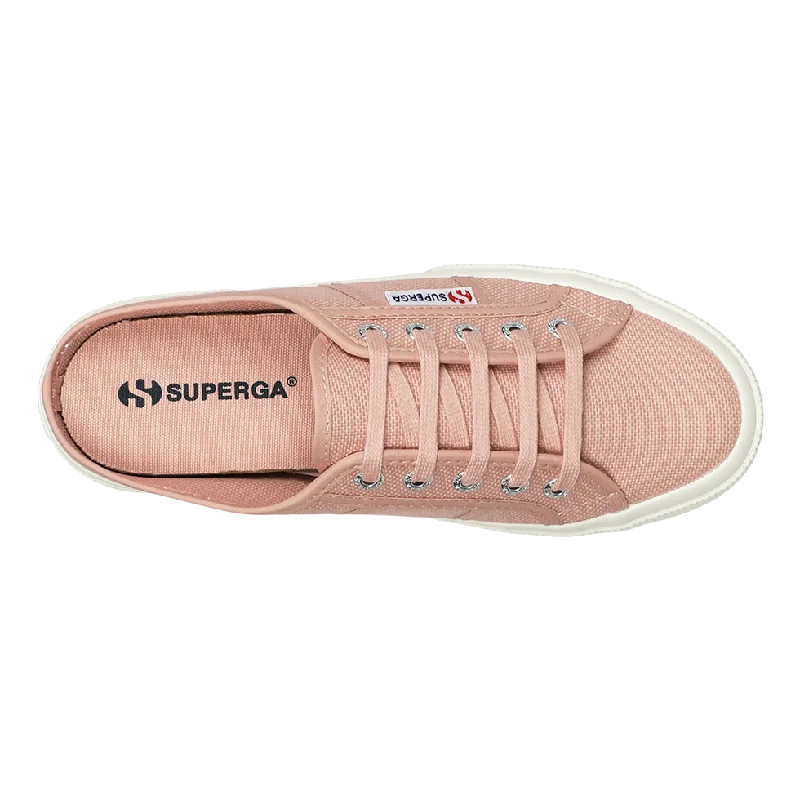 Superga 2402 Mule Pink Smoke Full Avorio