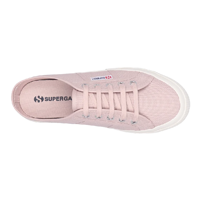 Superga 2402 Mule Pink Skin Full Avorio