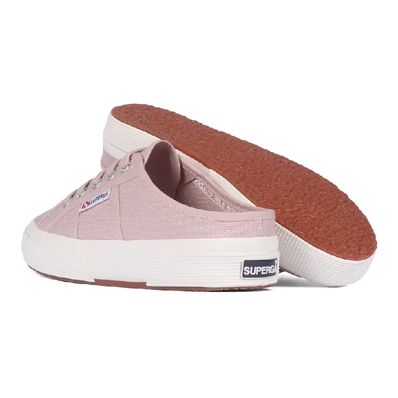 Superga 2402 Mule Pink Skin Full Avorio