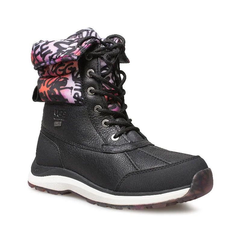 UGG Adirondack III Graffiti Black Boots - Women's