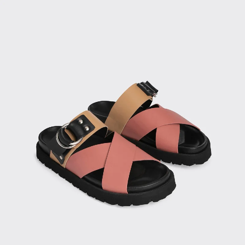 CROSS RIDER FLAT SANDAL