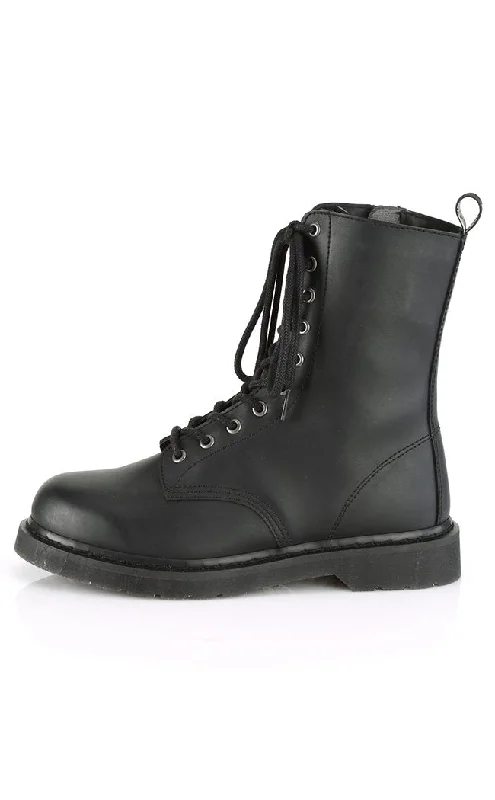 BOLT-200 Black Lace Up Boots