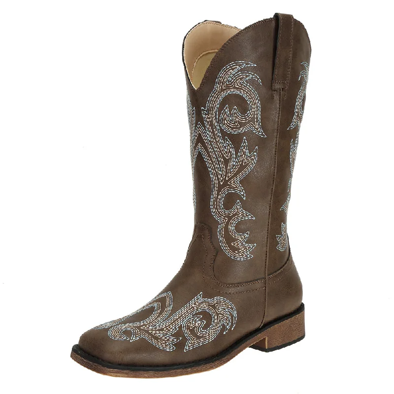 SheSole Ladies Square Toe Fashion Boots