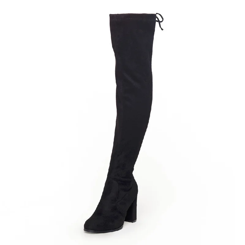 SheSole Women's Thigh High Over The Knee Black Boots