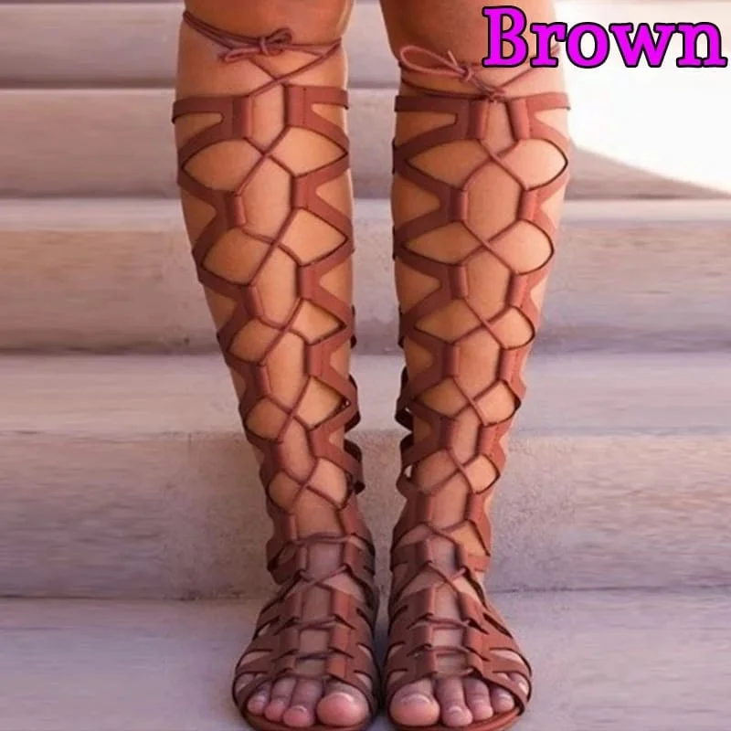 Women Roman gladiator bandage sandals