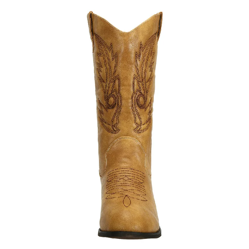 Womens Cowboy Boots Round Toe