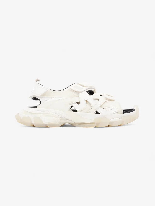 Balenciaga Track Sandal White Leather EU 39 UK 6