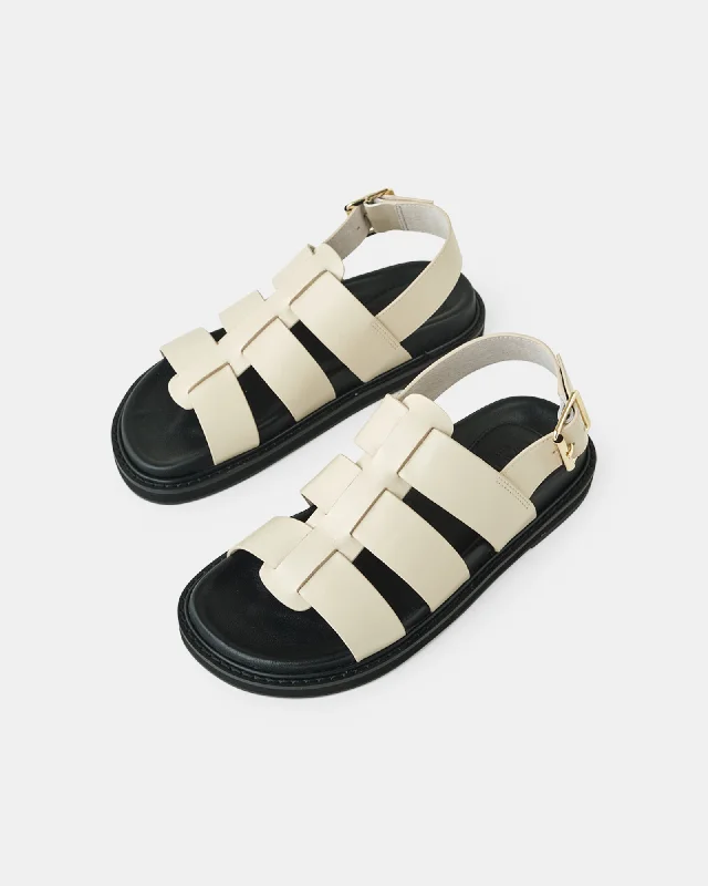 Dakota Leather Sandal - Vanilla