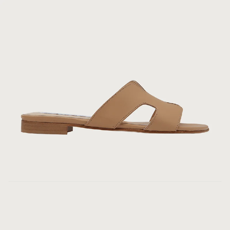 H-SANDAL CAMEL LEATHER