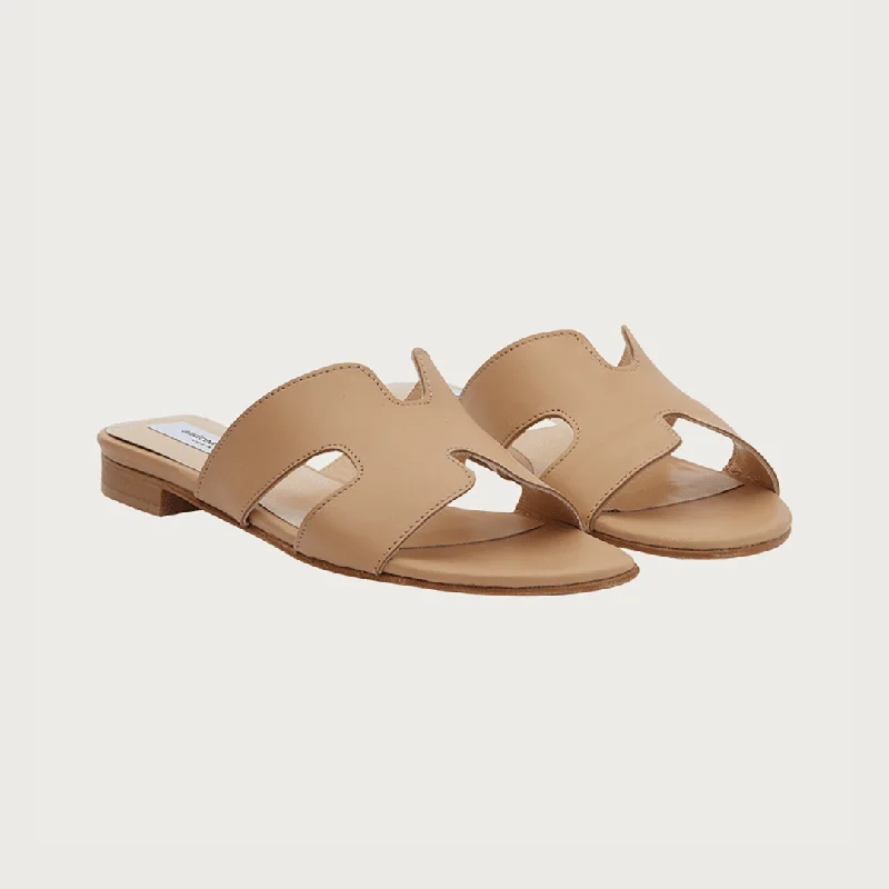 H-SANDAL CAMEL LEATHER