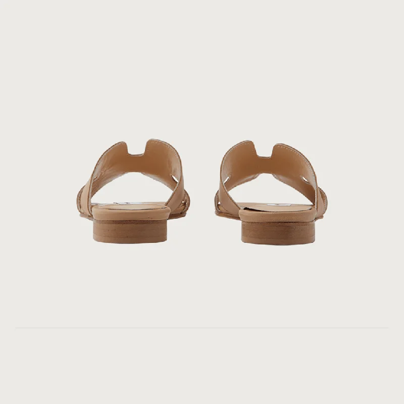 H-SANDAL CAMEL LEATHER