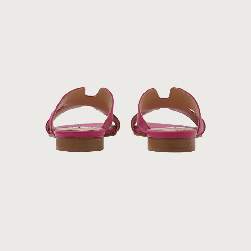 H-SANDAL HOT PINK LEATHER