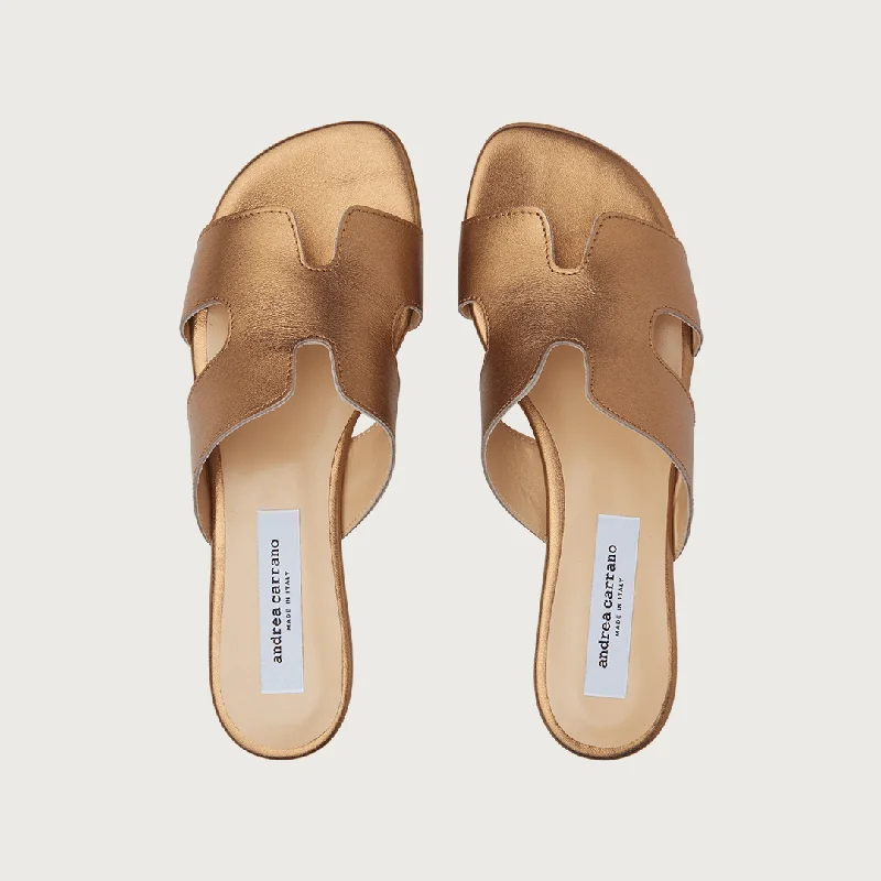 H-SANDAL BRONZE LEATHER