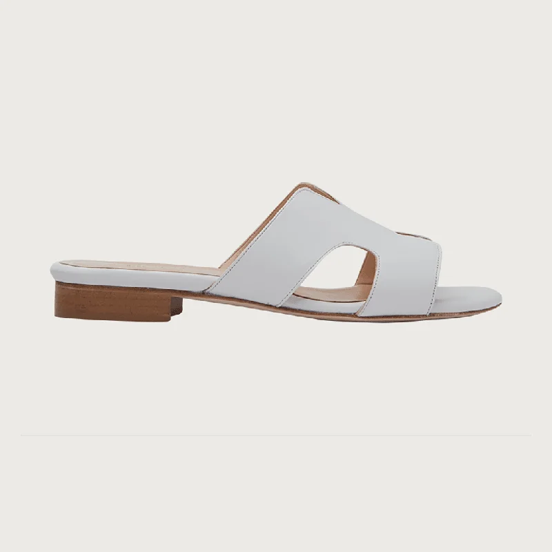 H-SANDAL WHITE LEATHER