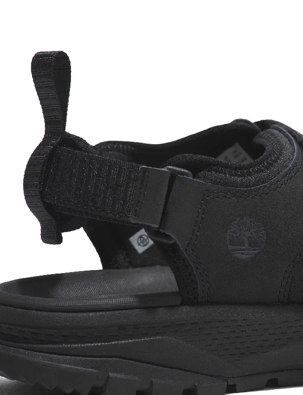 Lincoln Peak 2-Strap Sandal - Black Leather