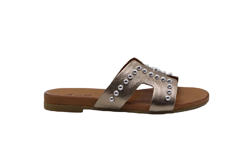 TITUS leather slide sandals