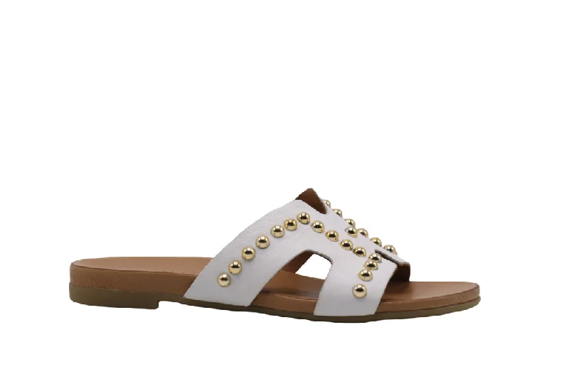 TITUS leather slide sandals