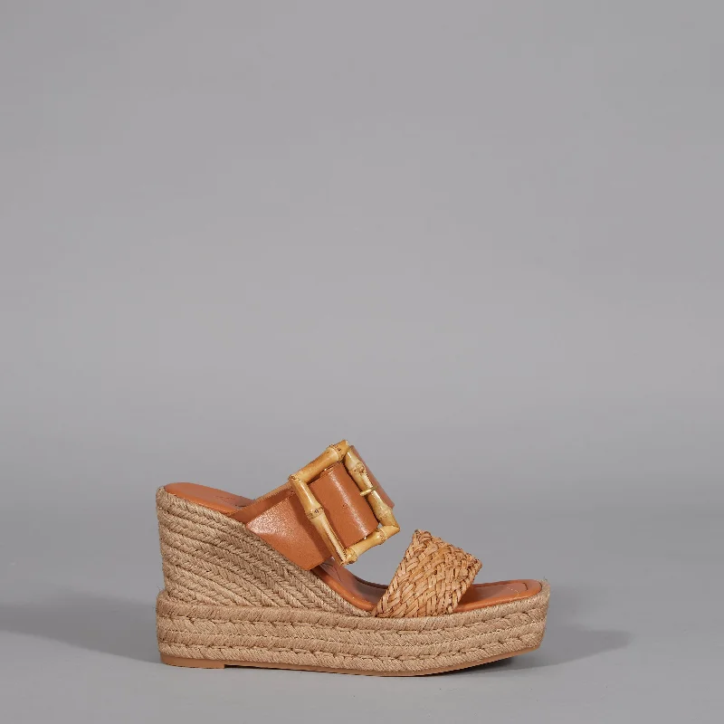 Kanna Natural Bamboo Buckle Wedge