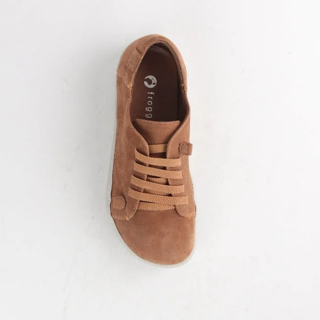 Lace-up Barefoot Shoe with Removable Footbed in Tobacco - 12601