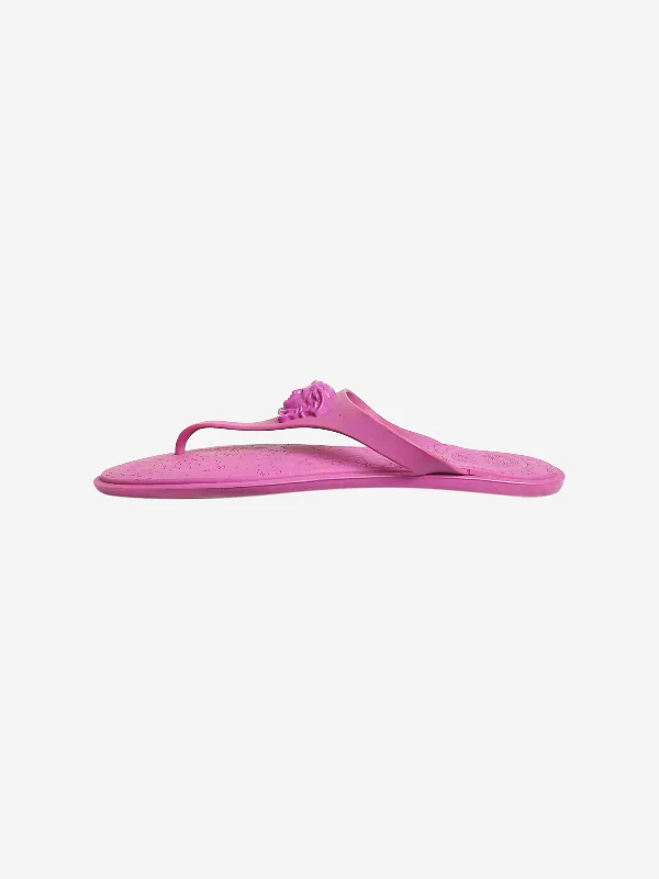 Purple thong sandals - size EU 37