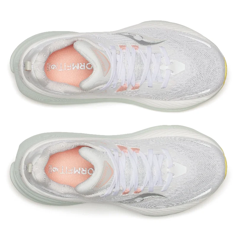 Women's Saucony Hurricane 24 White/Foam Trainers