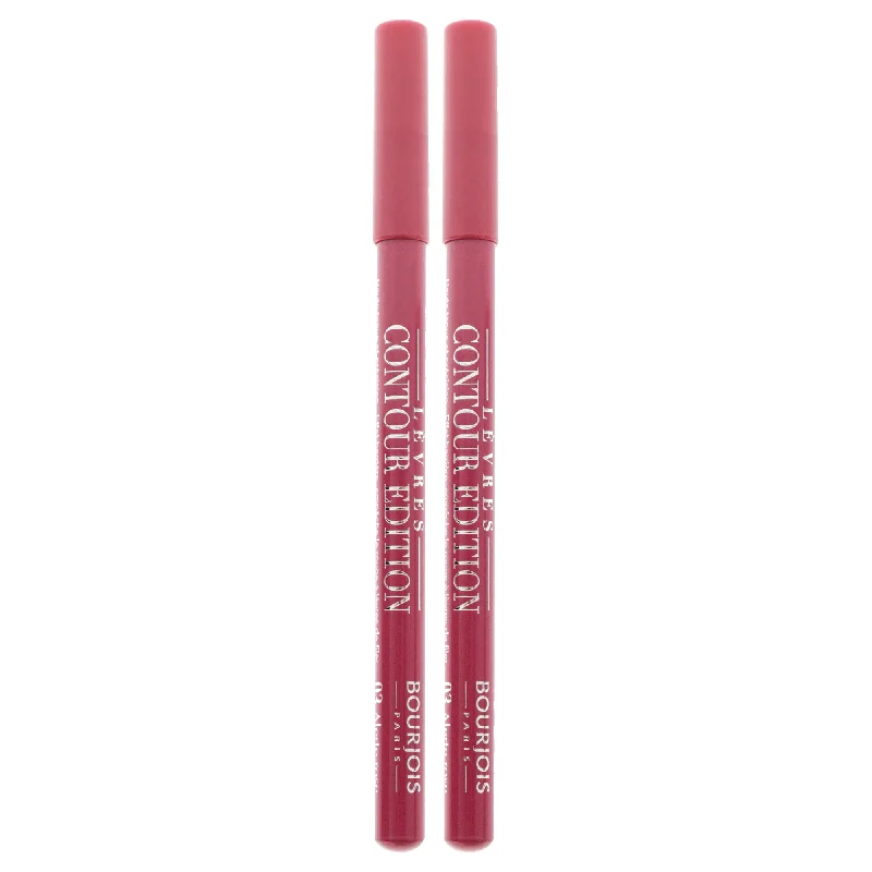 Contour Edition Lip Liner - 03 Alerte Rose by Bourjois for Women - 0.04 oz Lip Liner - Pack of 2