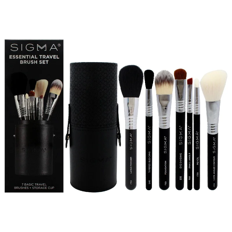 Essential Travel Brush Set by SIGMA for Women - 7 Pc Brush