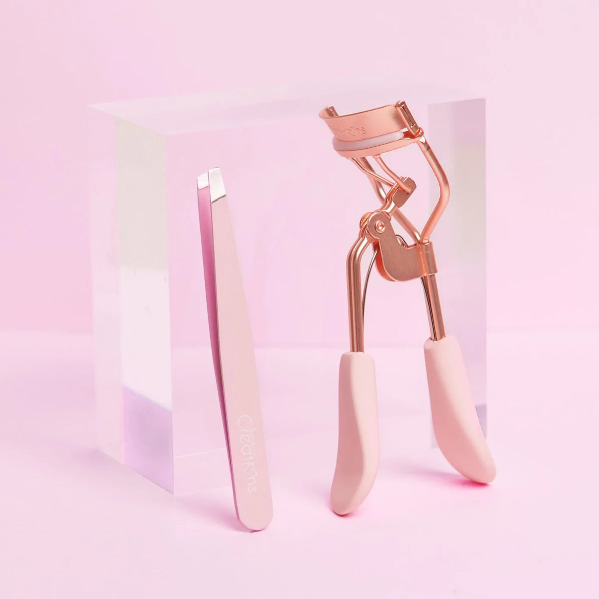 EYELASH CURLER AND TWEEZER SET