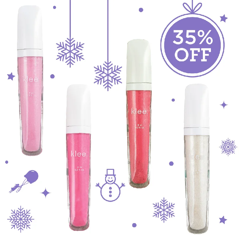 Tinted Lip Gloss 4-PC Holiday Bundle