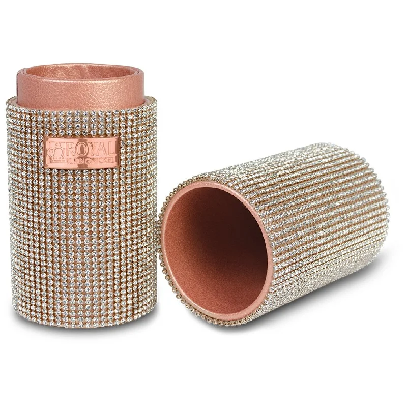 Omnia Brush Rose Gold Gem Brush Container