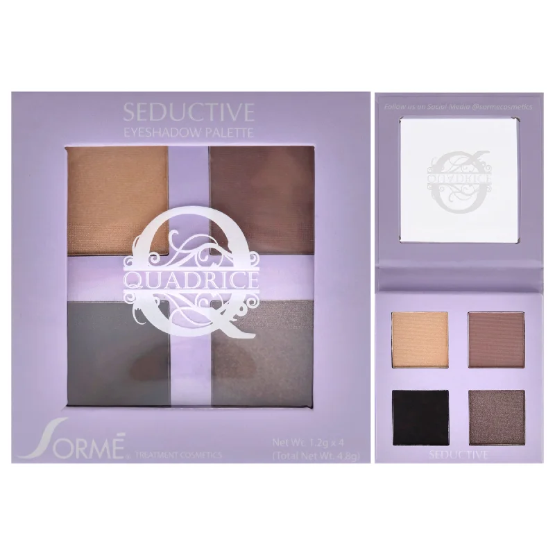 Quadrice Eyeshadow Palette - Seductive by Sorme Cosmetics for Women - 0.16 oz Eye Shadow