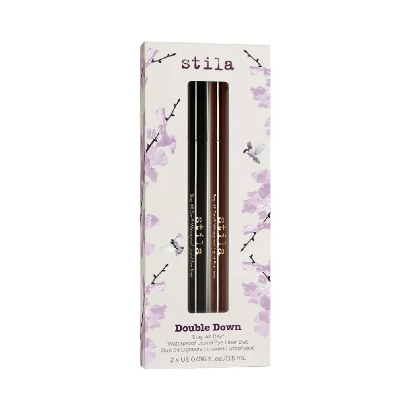 Stila Double Down Stay All Day Waterproof Liquid Eye Liner Duo Black/Brown