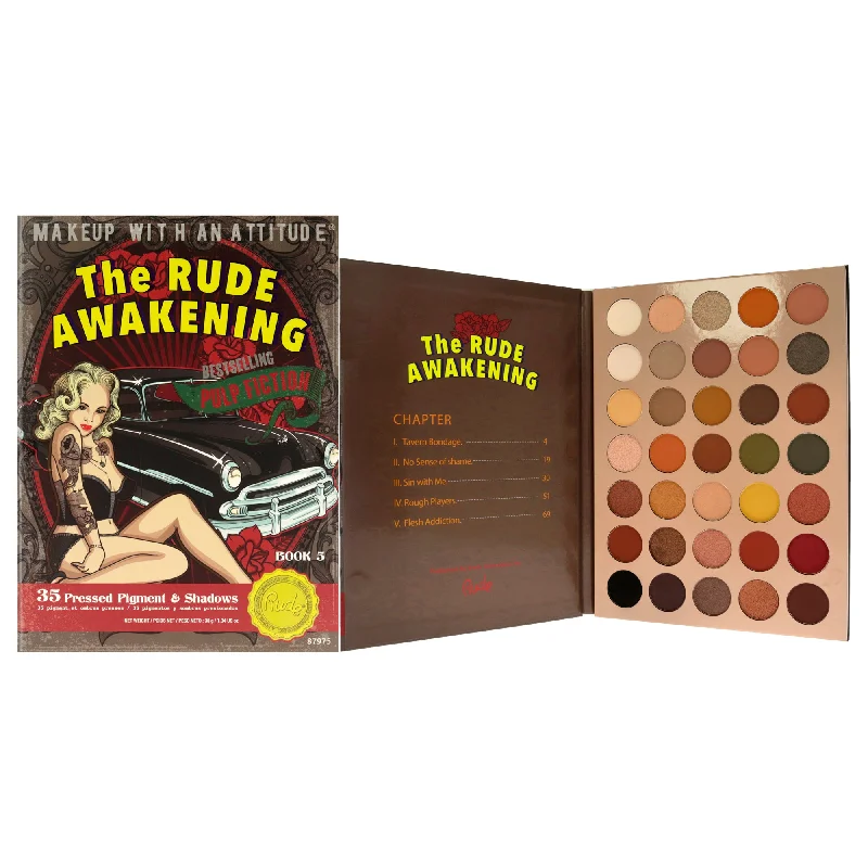 The Rude Awakening 35 Eyeshadow Palette - Book 5 by Rude Cosmetics for Women - 1.34 oz Eye Shadow