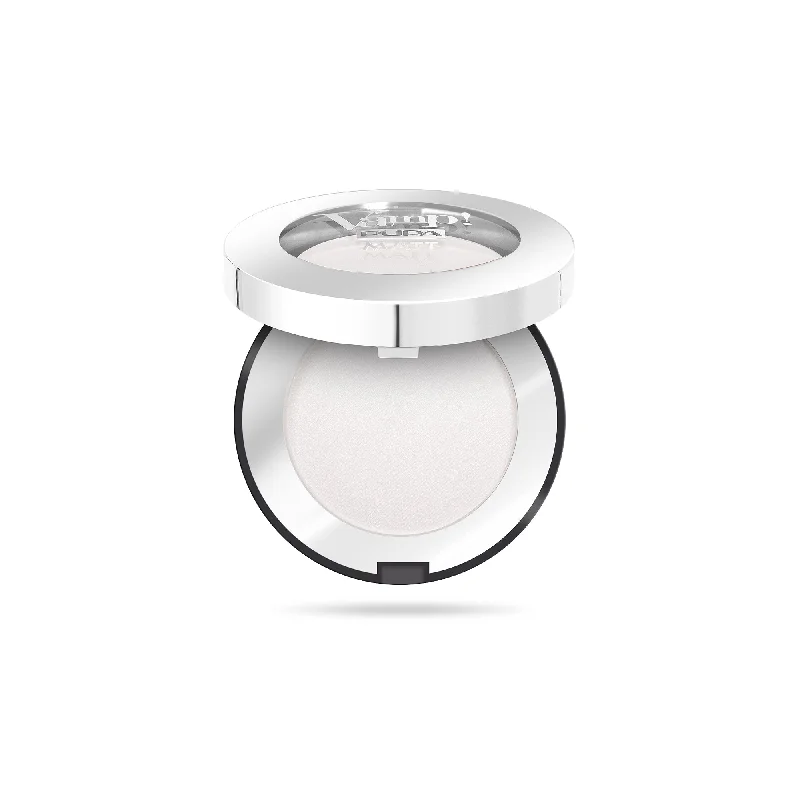 Vamp! Matt Compact Eyeshadow - 010 White Chalk by Pupa Milano for Women - 0.088 oz Eye Shadow