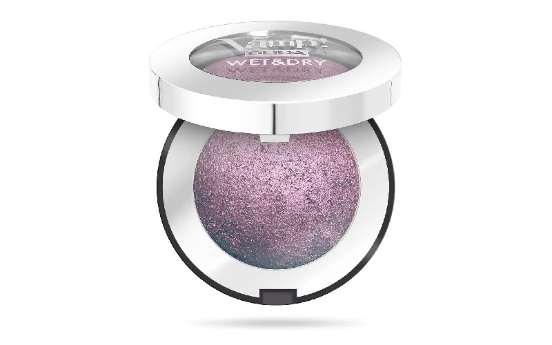 Vamp! Wet and Dry Baked Eyeshadow - 205 Hot Violet by Pupa Milano for Women - 0.035 oz Eye Shadow